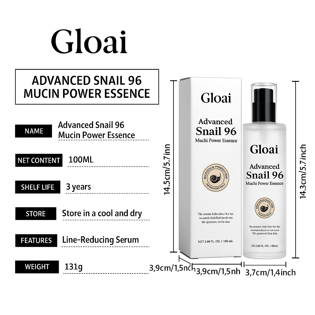 Gloai Glass Skin Serum — 92% Snail Mucin Essence